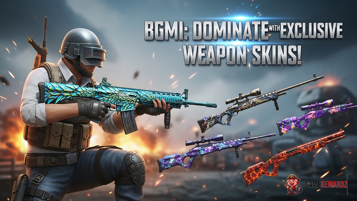 BGMI: Dominate with Exclusive Weapon Skins!